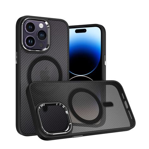 Tel Protect Magnetic Carbon Case For Iphone Pro Max Black Toptel