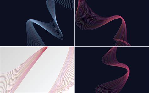 Our set of 4 vector line backgrounds adds a modern touch 19218840 ...