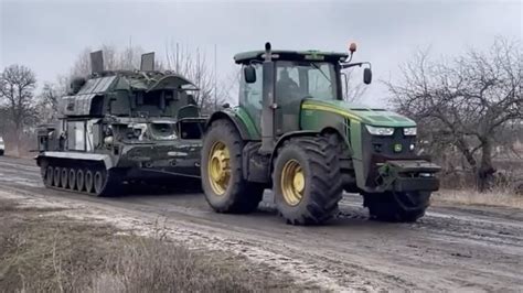 Famous For Towing Captured Russian Tanks Ukrainian Farmers Step Up For