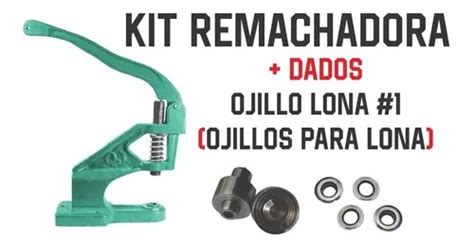 Remachadora Tipo Chango Manual Dados Para Ojillo Lona