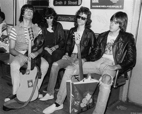 The Ramones on the Subway in 1975 on their way to a gig in New York ...