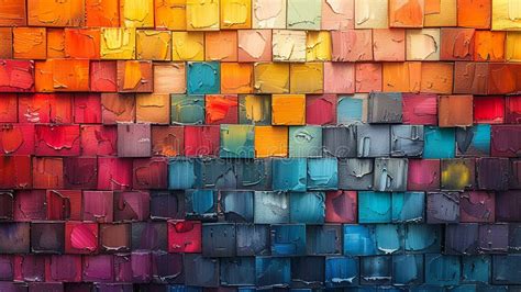 Abstract Pixel Art Background With Vibrant Mosaic Stock Image Image