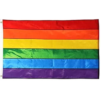 Anley Everstrong Series X Foot Rainbow Flag Sewn Stripes Heavy Duty