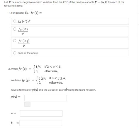 Let X Be A Non Negative Random Variable Find Studyx