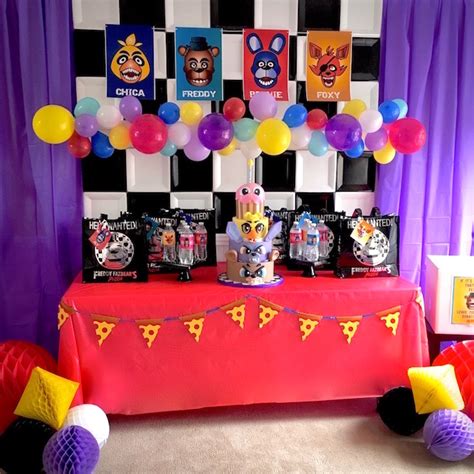 Karas Party Ideas Five Nights At Freddys Birthday Party Karas Party Ideas