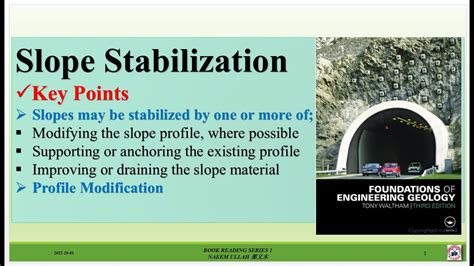 Slope Stabilization Lecture 05 Engineering Geology YouTube