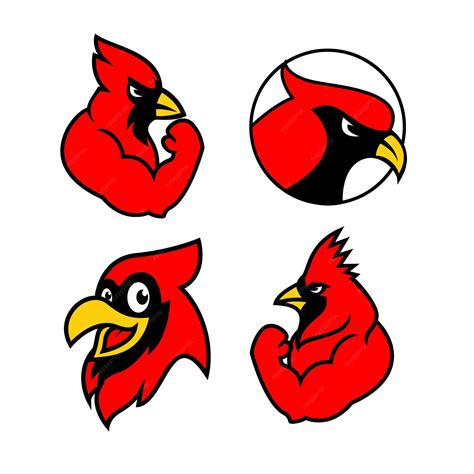 Premium Vector | Cardinal mascot logo icon design illustration