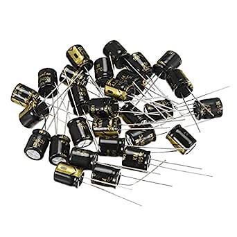 Uxcell Aluminum Radial Electrolytic Capacitor With Uf V