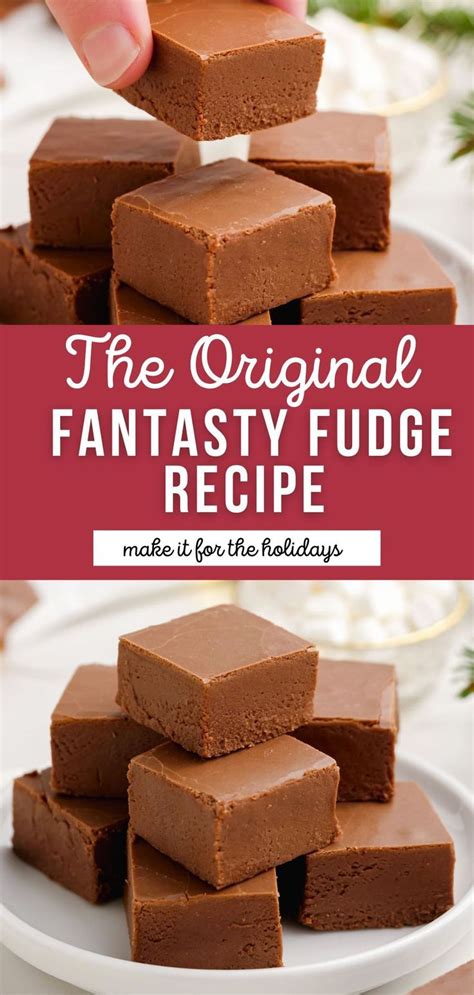 The Original Fantasy Fudge Recipe Is Made With Just Four Ingredients