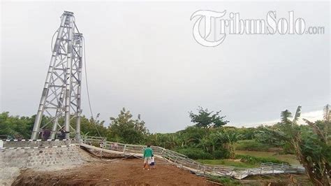 Belum Diresmikan Jembatan Rp 10 Miliar Di Tambakboyo Sukoharjo Ambruk