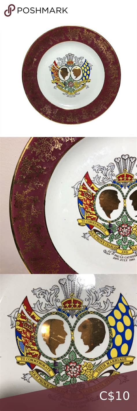 Souvenir Plate Princess Diana And Prince Charles Wedding Elephant