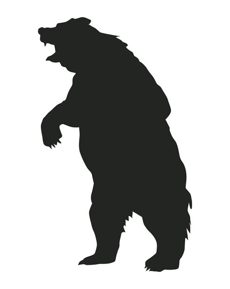 big bear wild silhouette 10385008 Vector Art at Vecteezy