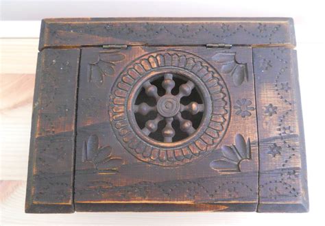 Antique Vintage Breton Carved Wooden Box Sold On My Ebay Site