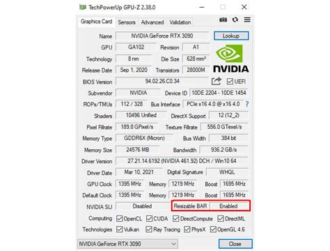 Nvidia Geforce Rtx 30 Resizable Bar Bios Support Rollout Begins