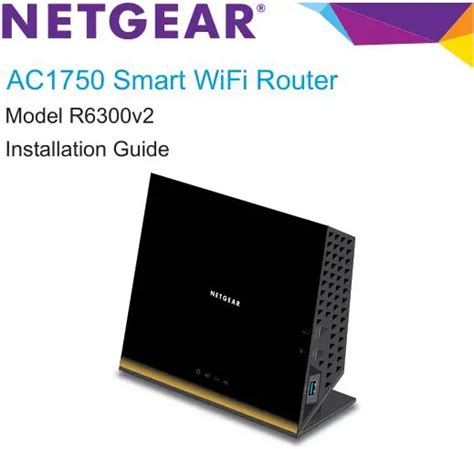 AC1750 Smart WiFi Router R6300v2 Installation Manual