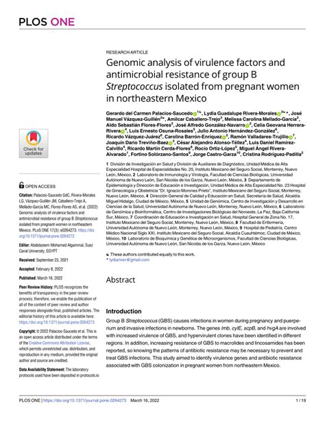 Pdf Genomic Analysis Of Virulence Factors And Antimicrobial