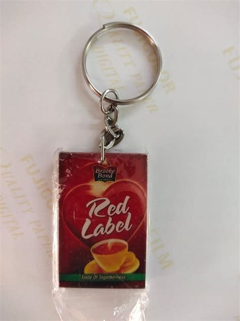 Square Red Label Printed Acrylic Keychain Packaging Type Box At Rs 5