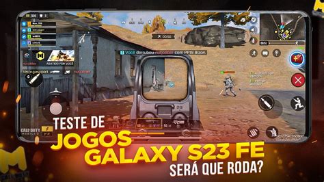 GALAXY S23 FE Teste de JOGOS COD Mobile será que roda liso YouTube