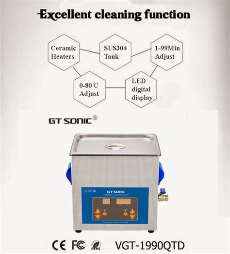 Gt Sonic Vgt 1990qtd 9l Lab Use Ultrasonic Cleaner