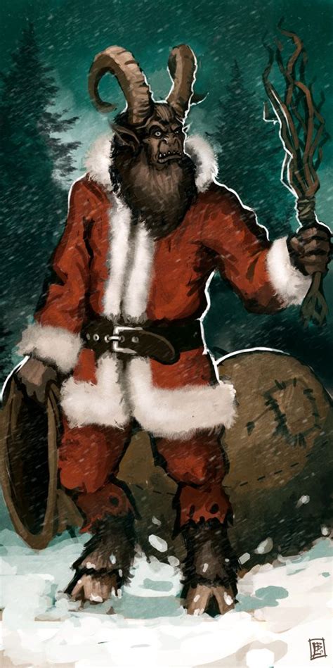 Merry Krampus By Vanagandr On Deviantart Krampus Creepy Christmas