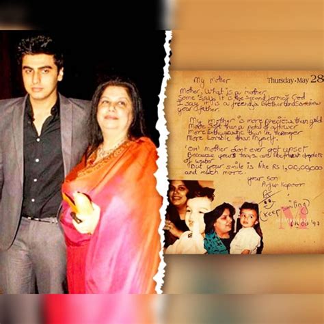 Arjun Kapoor handwritten childhood poem for his mother - Mamaraazzi