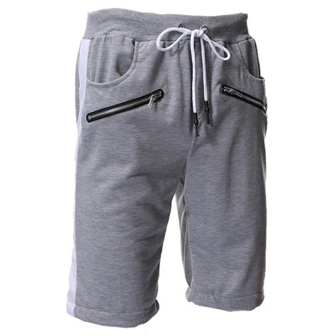 Fashsiualy бермуды masculina мужские на молнии карман стиль хлопок ...