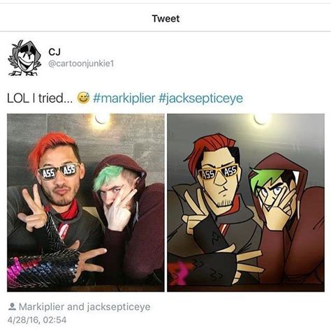 Cartoonjunkie Markiplier Jacksepticeye Darkiplier