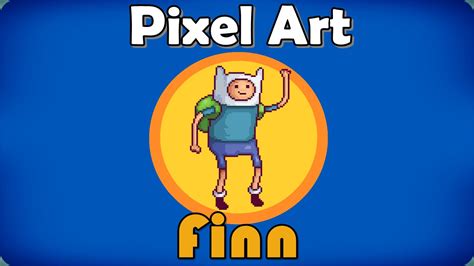 Finn Adventure Time Pixel Art Speed Art Youtube