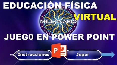 Juego De Quien Quiere Ser Millonario En Power Point Para EducaciÓn EducaciÓn FÍsica Virtual