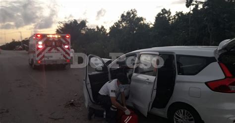 Fuerte Accidente Automovil Stico Deja A Dos Personas Lesionadas