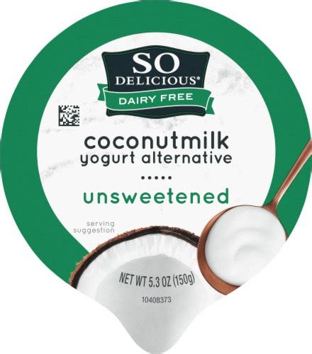 So Delicious® Unsweetened Dairy Free Coconut Milk Yogurt Cup 53 Oz