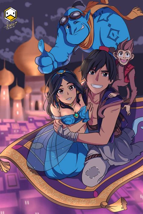 Aladdin by DuckLordEthan on DeviantArt | Disney princess anime, Disney anime style, Disney cartoons