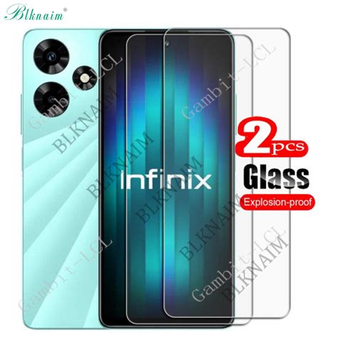 BLKNAIM 2PCS FOR Infinix Hot 30 6 78 Tempered Glass Protective On Infinix Hot30 Free Fire