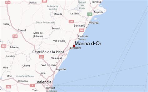 Palo Muerto En El Mundo Culo Marina D Or Mapa Punto Parcialmente Albardilla