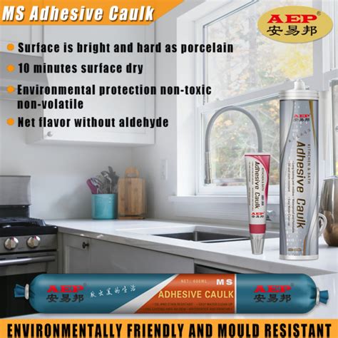 One Part Neutral Cure Structural Bonding And Glass Ms Caulking Adhesive