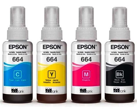 T664 Epson Combo 4 Tintas Negro Cian Magenta Y Amarillo Envío gratis