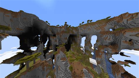 Amplified world + shattered savannah biome = chaotic beauty : r/Minecraft