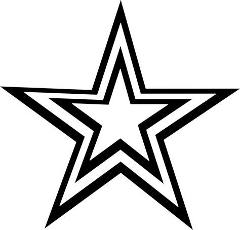 Black And White Star Icon Png