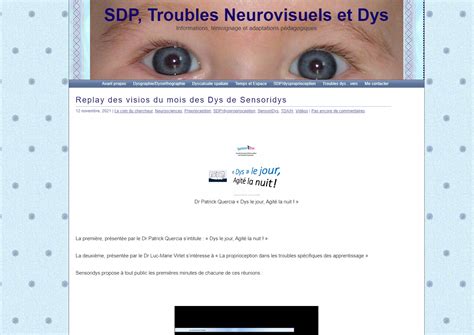 SDP Troubles Neurovisuels Et Dys LAIA