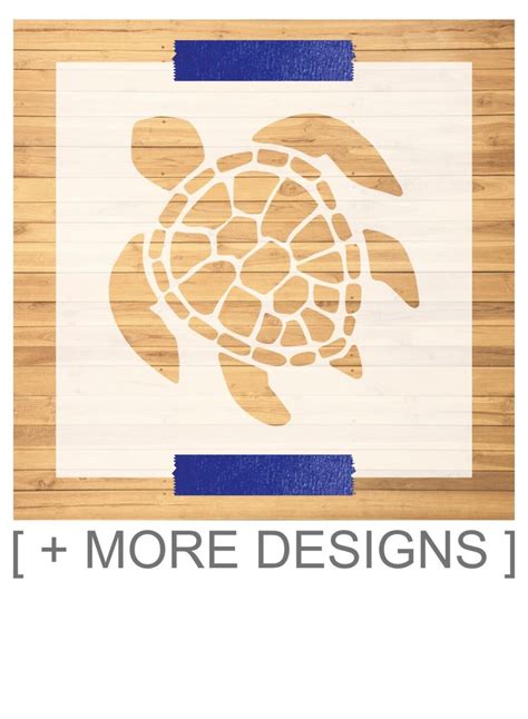 Custom Stencil, Turtle Stencil, Crafts, Commercial Use, Painting ...