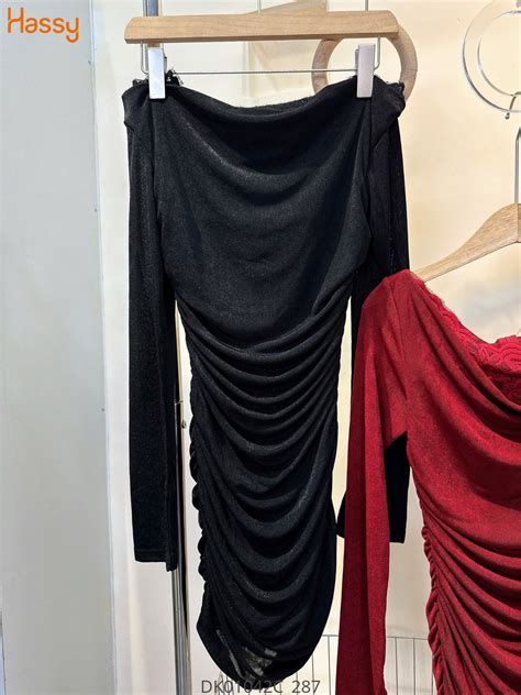 Hassy Đầm body phối ren cổ nhúng tùng ren 3 màu CL KT 9 Hassy vn Thời trang nữ hot trend