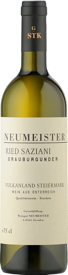 Neumeister Saziani Graub Grosse Stk Lage Bio 2021 0 75L