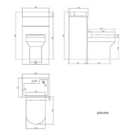 Ohio Gloss White In Combined Wash Basin Denver Toilet