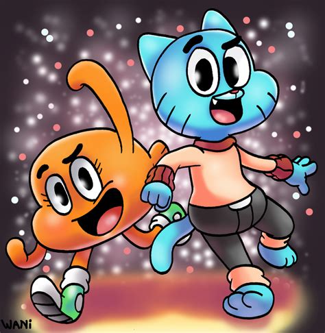 Gumball and Darwin by WaniRamirez on DeviantArt