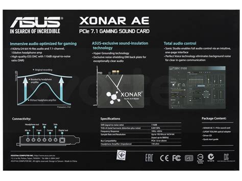 Placa De Som ASUS Xonar AE 7 1 Worten Pt