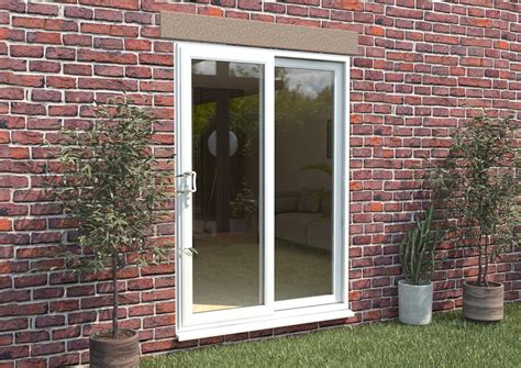 Climadoor Mm Upvc White Sliding Doors Lh Sliding Rh Fixed