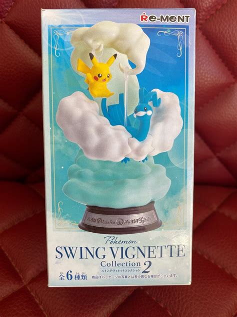 Rement Pokemon Swing Vignette Collection Pikachu Rayquaza And