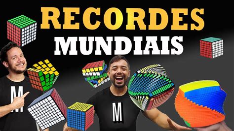 RECORDE MUNDIAL DE CUBO MÁGICO 3x3 4x4 5x5 6x6 7x7 8x8 9x9 13x13 17x17