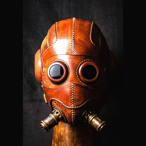 Dust Angel Steampunk Industrial Leather Mask Cosplay Mask Etsy