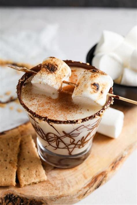 Alcohol Drinks Caramel Smores Martini Dessert Drinks Alcohol